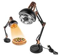 DUEBEL Lámpara de Calor para Alimentos Portátil, Calentador de Comida Ajustable en Altura y Ángulo 360°, Bombilla E27 Impermeable a Prueba de Explosiones, para Buffet, Catering, Restaurantes y Eventos
