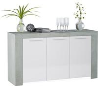 duehome Aparador dara melamina, blanco artik, 144 x 80 x 42