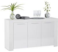 duehome Aparador dara melamina, blanco artik, 144 x 80 x 42