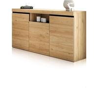duehome Aparador ebos 140 melamina, roble, 140 x 80 x 40