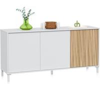 duehome Aparador melamina, blanco artik, 154 x 74 x 40