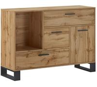 duehome Aparador melamina, roble, 119,9 x 85,6 x 39,6