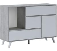 duehome Aparador wind melamina, gris, 119,9 x 85,6 x 39,6
