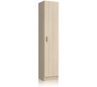 duehome Armario 1 columna melamina, roble, 37 x 180 x 37cm