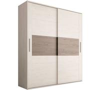 duehome Armario 2 puertas correderas 180 melamina, andersen, 180 x 207,6 x 55