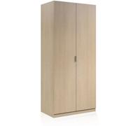 duehome Armario 2 Puertas melamina, roble, 81 x 180 x 52