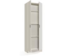 duehome Armario de 2 puertas blanco