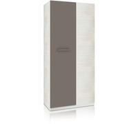 duehome Armario juvenil axim melamina, blanco, 90 x 200 x 52