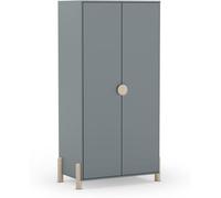 duehome Armario juvenil madera, verde, 92,5 x 180 x 45