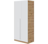 duehome Armario juvenil roble nodi y blanco