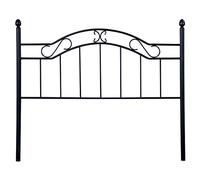 Cabezal de Dormitorio, Cabecero Cama Doble, Acabado en Forja, Modelo Deirdre, Medidas: 135 cm (Largo) x 118 cm (Alto)