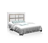 duehome | Cabezal para Cama de Matrimonio, cabecero Modelo Kira, Color Andersen Pino y Gris, Medidas: 160 cm (Ancho) x 119,3 cm (Alto) x 3,8 cm (Fondo)