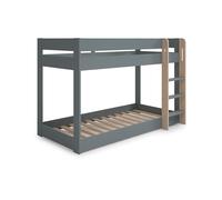 duehome | Cama Doble Juvenil, Litera Juvenil, Modelo Firwood, Color Verde Salvia y Oak, Medidas: 197 cm (Largo) x 107,5 cm (Fondo) x 131,5 cm (Alto)