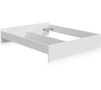 duehome Cama melamina, blanco artik, 196 x 39 x 166