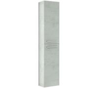 duehome Columna de baño cemento athena 2 puertas cemento, 30 x 150 x 25cm