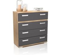 duehome Cómoda ataneq melamina, cambria, 89 x 89,6 x 39,6