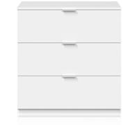 duehome Cómoda melamina, blanco, 77 x 80 x 38