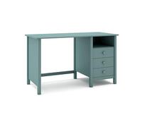 duehome | Escritorio 3 Cajones y 1 Hueco, Mesa de Estudio, Modelo Solna, Acabado en Verde Brent, Medidas: 120 cm (Largo) x 54 cm (Fondo) x 74 cm (Alto)