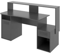 duehome Escritorio setup gamer regulable grafito