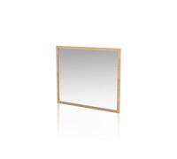 duehome | Espejo Cuadrado, Espejo de Pared, Modelo Ataneq, Acabado en Color Tofe, Medidas: 90,8 cm (Ancho) x 75 cm (Alto) x 2 cm (Fondo)