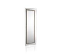 duehome | Espejo Mural Rectangular, Espejo de Pared, Modelo Kira, Acabado en Color Andersen Pino y Gris, Medidas: 60 cm (Ancho) x 180 cm (Alto) x 3,5 cm (Fondo)