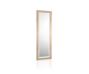 duehome | Espejo Mural Rectangular, Espejo de Pared, Modelo Kira, Acabado en Color Cambria y Blanco, Medidas: 60 cm (Ancho) x 180 cm (Alto) x 3,5 cm (Fondo)