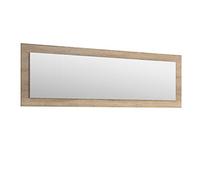 duehome | Espejo Rectangular, Modelo Julieta, Acabado en Color Cambria, Medidas: 55 cm (Alto) x 167 cm (Ancho) x 2 cm (Fondo)