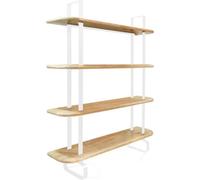 duehome Estantería alta madera, blanco, 150 x 180 x 35