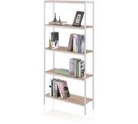 duehome Estantería alta metal, blanco, 80 x 180 x 28