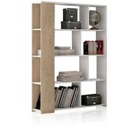 duehome Estantería melamina, blanco, 129 x 174 x 32,8