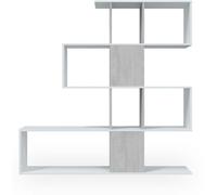 duehome Estantería melamina, blanco artik, 145 x 145 x 28