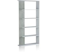 duehome Estantería melamina, blanco artik, 90 x 180 x 25