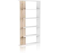 duehome Estantería opal melamina, blanco artik, 90 x 180 x 25