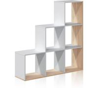 duehome Estantería teron melamina, blanco artik, 108 x 110 x 28