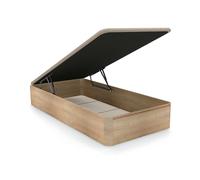 duehome | Luxury, Canapé Abatible con Almacenaje, Base Tapizada, Acabado en Roble, Medidas: 90 cm (Ancho) x 190 cm (Largo) x 31 cm (Alto)