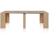 duehome Mesa consola extensible melamina, roble, 50 x 78 x 90