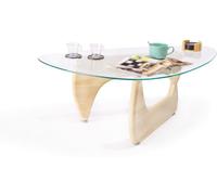 duehome Mesa de centro cristal, cristal, 110 x 40 x 70cm