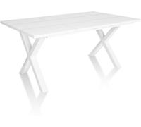 duehome Mesa de comedor oana 170 tablero, blanco, 167 x 75 x 90