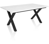 duehome Mesa de comedor oana 170 tablero, blanco, 167 x 75 x 90