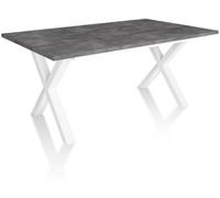 duehome Mesa de comedor oana 170 tablero, cemento, 167 x 75 x 90
