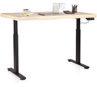 duehome Mesa de estudio elevable motion 140 madera, negro, 140 x 126 x 70