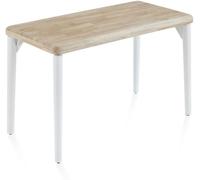 duehome Mesa de estudio madera, blanco, 120 x 76 x 60