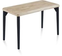 duehome Mesa de estudio madera, negro, 120 x 76 x 60