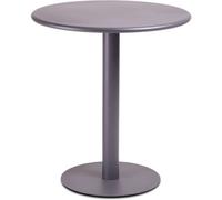 duehome Mesa de exterior redonda metal, antracita, 70 x 73 x 70