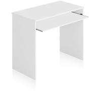 duehome Mesa de ordenador melamina, blanco artik, 90 x 79 x 54