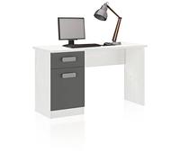 duehome | Mesa Estudio Juvenil con Cajonera, Escritorio Compacto, Mesa PC, Modelo Play, Acabado en Andersen y Grafito, Medidas: 120 cm (Largo) x 49,8 cm (Fondo) x 70,8 cm (Alto)