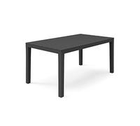 duehome Mesa Fija Exterior, Mesa Polipropileno, Mesa Comedor Outdoor, Modelo Ohana, Acabado en Antracita, Medidas: 138 cm (Largo) x 78 cm (Ancho) x 72 cm (Alto)