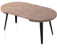 duehome Mesa redonda extensible berg 120 madera, roble, 120 x 76 x 120