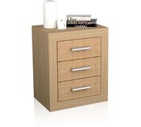 duehome Mesita de noche melamina, tofe, 50 x 61 x 35