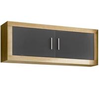 duehome Módulo alto 2 puertas melamina, cambria, 130 x 46 x 27,9